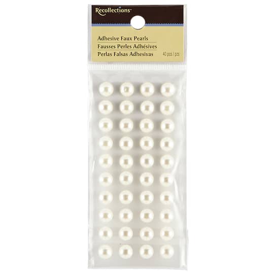 12 Packs: 40 ct. (480 total) Faux Pearl Embellishments by Recollections™